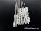 12 PCS Straw Cleaner Brush kit with 2mm-25mm /6.5-10 INCH for Tube and Pipe.Tumbler, Sippy Cup, Bottle with Straw,Hummingbird feeders and Drinking Straw, Brushes for Cleaning Tanks
