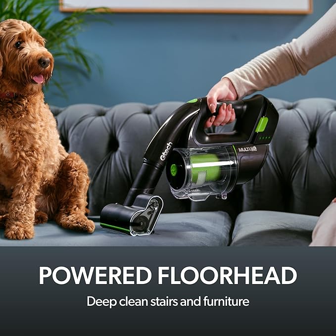 Gtech Multi MK2 K9 Cordless Handheld Vacuum Cleaner - Portable Vacuum Cleaner for Car, Home, and More - Reinforced with Lightweight Aluminum - Rechargeable - Pet Vacuum
