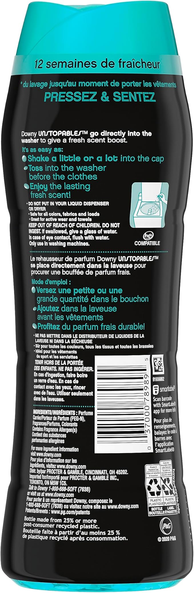 Downy Unstopables In-Wash Scent Booster Beads, FRESH, 8.6 oz