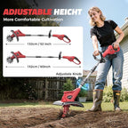 Cordless Tiller Cultivator Compatible with Milwaukee 18V: MtiolHig Tiller for Gardening 360RPM Electric Garden Tiller, Brushless Rototiller 9" Width 6.3" Depth for Lawn/Soil Cultivation (No Battery)