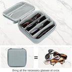 Bukere Travel Sunglasses Organizer Case Adjustable Slot For Multiple Eyeglasses Hard-shell Portable Storage Box for Men Women