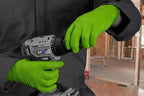 GLOVEWORKS HD Green Gloves, 8 Mil Nitrile Disposable Heavy Duty Raised Diamond Grip Mechanic Glove, Bulk Purchasing Options