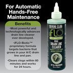 iFLO® Severe Clog Relief™ - 5X A/C Drain Line Cleaner Concentrate – Heavy-Duty HVAC System Solution for Tough Clogs & Buildup – Professional Liquid Drain Cleaner and Unclogger, 8oz Bottle, 1 Pack