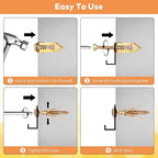 160 Pcs Self Drilling Drywall Anchors with Screws Kit, 80 Sheetrock Anchors (0.47x1.18inch) & 80 Zinc Plated Expansion Screws, Easy Application No Drill Needed, Hold 66LB for Wall Hanging