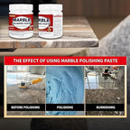 Marble Polishing Paste, Granite Polishing Compound,Marble Polishing Kit, Quartz Cleaner Countertop,Quartz Polish, Granite Sealer and Protectant - Non-Toxic, Streak-Free (2.2LB,1Pce)