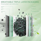 Activated Charcoal Odor Absorber, Odor Eliminator for Strong Odor,Bamboo Charcoal Air Purifying Bags for Home Car Closet Pet, Smoke Room Deodorizer (4 x 200g, Unscented)