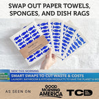 Nordhus Design Swedish Dishcloths,5 Fish Cloths, Made in Sweden - Reusable, Washable Cellulose Cotton Kitchen Cloths - Replace Paper Towels, Wipes, Sponges, Dish Rags