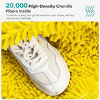 Shoe Washing Machine Bag for Washer & Dryer, Large Shoe Bag for Washing Machine Plush Fibers laundry Bag for Sneakers, Tennis Shoes and Gym shoes, Yellow(2PCS)