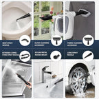 Spurgehom 1350W Handheld Steam Cleaner with 15-Pc Accessories(including mop) & 550ML Tank – 3Bar Dirty-Free Steamer for Floors, Cars, Upholstery, and Multi-Surface Home Cleaning