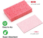 ARCLIBER Kitchen Sponge,Heavy Duty Color Cellulose Sponge,Clean Tough Messes Without Scratching (12 Pack)