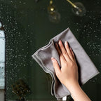 6 Pack Microfiber Glass Cleaning Cloth, 16 Inch X 16 Inch, Lint Free Quickly Clean Window, Glasses, Windshields, Mirrors, and Stainless Steel, Multicolor