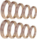 10 Rolls Bonsai Wires Anodized Aluminum Bonsai Training Wire in 5 Sizes - 1.0 mm, 1.5 mm, 2.0 mm, 2.5 mm, 3.0 mm, Total 164 Feet (Brown)