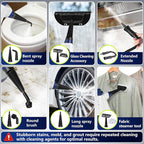 Steam Cleaner, Pressurized Handheld Steam Cleaner for Home with 12pcs Accessories & Safety Lock, Multi-Surface & Powerful Home Use Steamer for Cleaning, Car, Bathroom, Shower, Window, Grime, Grease