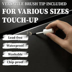 DWIL Black Paint for Metal - Appliance Touch Up Paint, Multi Surface Scratch Repair for Refrigerator, Enamel, Door, Cabinets, Wood, Microwave, 1.5 Fl Oz(Black)