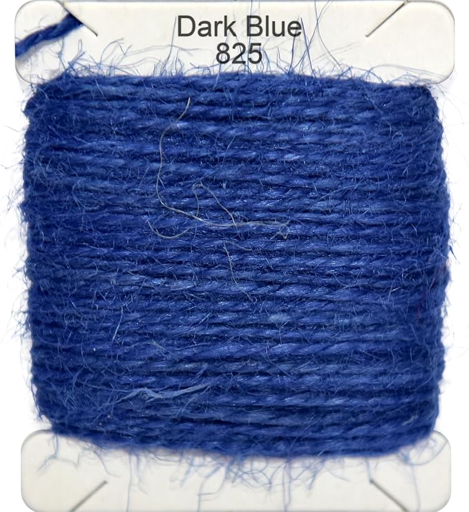 Jute Twine 15m Long Twine String for Crafts Gift Wrapping Packing Gardening Crochet Knitting Macrame Decor (Dark Blue)
