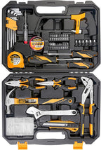 TOLSEN Tool Set for Home Maintenance and Daily Use, General Household Hand Tool kit with Plastic Storage Toolbox, 119 Pieces Home Tool Kits for All Purpose