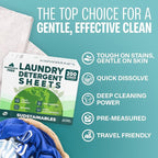Fabric Softener Sheets bundle with 100 Strips Unscented Laundry Detergent Sheets