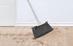 Slim Angle Broom, Heavy Duty Broom, Indoor Brom, Outdoor Angle Broom with Extendable Handle, Durable Collapsible Broom for Home, Kitchen, RV, Travel, Grey, 1 Pack, by Superio
