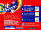 Shout Color Catchers for Laundry, Allow Mixed Washes, Prevents Color Runs and Maintains Original Clothing, 72 Count - Pack of 2 (144 Total Sheets)