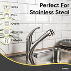 Scouring Pad Non-Scratching Scrubber Non-Scratch Cleaning Scrub Pads Heavy Duty Scouring Pad Reusable Kitchen Scrubbing Pad Pack of 36 Green, by Superio