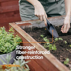 Fiskars Eco Trowel with Curved Spade, Ergonomic Handle, UV Resistance, Durable, Eco-Friendly Tool for Planters and Garden Beds