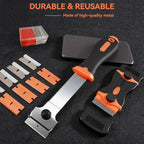 Heavy Duty Oven Cleaner Tools Kit | Professional Oven Cleaning Accessories with Crevice Brush, Razor Scraper & Pumice Stone | Deep Clean Electric Ovens&Stovetops for Home Kitchen Maintenance