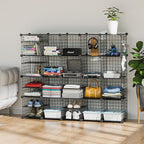 Wire Cube Storage Organizer, 20 Cubes Converted into 23 Cubes, Sturdy Metal Grids Storage Shelf Closet Shelving Units and Storage, Shelves for Bedroom LIvingroom Office