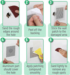 Bates- Drywall Repair Kit, 12 pcs, 2/4/6/8/10 inch, Dry Wall Patch Kits, Plaster Wall Repair Patch Kit, Wall Patch Repair Kit, Drywall Hole Patch, Wall Hole Repair Kit, Drywall Patch Hole