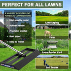 Lawn Leveling Rake 45x10 inch, Lawn Leveler Tool with Stainless Steel, 80" Extended Handle,Golf Course, and Farm,Heavy-Duty for Garden (Updated)
