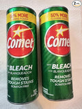 Comet Bleach Cleaner with Bleach, Removes Tough Stains Scratch Free, 50% More Cleaning Power, 2 Pack, by LYNIQUE