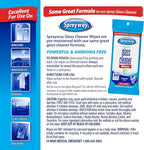 Sprayway Glass Cleaner Wipes, 20ct, Pack of 6 | On-the-Go Resealable Package, Pre-Moistened | Original Ammonia-Free Formula | Removes Fingerprints, Dust, Dirt | All Glass Surfaces