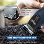 Wahl Power Pro Lithium Ion Rechargeable Cordless Dog Grooming Kit - Heavy Duty Cordless Electric Dog Clippers for Grooming The Thickest Coats - Model 3024675