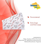 Diamond Wipes Pre-moistened Hand Wipes - “BBQ and Grill” Logo 10x8” Extra Thick Pack of 500 Individually Wrapped Wet Wipes For Cookouts, BBQs, Catering