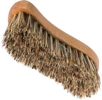 REDECKER S-Shaped Union Fiber Scrub Brush with Oiled Beechwood Handle, 8-1/4 inches, S-Shaped Easily Reaches Corners, Made in Germany - Wood Scrub Brush - Wooden Cleaning Brush