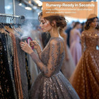 Newbealer Smart Steam Iron for Clothes - 1200W Professional-Grade Turbocharged 3 Steam & 3 Dry Heat Modes, 45s Heat-Up, 6oz Tank, Auto-Off, Nonstick Ceramic Soleplate for Home, RV & Hotel (Ash Pink)