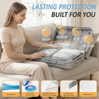 Cozy Essential Travel Vacuum Storage Bags with Rechargeable Cordless USB Pump, Space Saver Bags for Luggage, Suitcase, Carry-On, for Clothes, Blankets, Bedding & Seasonal Storage,12 Combo