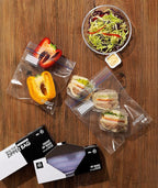 24/7 Bags- Quart Zip Storage Bags, 200 Count, Double Zipper Seal, Easy Grip Open Tabs, Write-On Space, BPA-Free & Heavy Duty, Microwave Safe, Non-StandUp