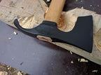 Elegant Small Bearded Hatchet/Axe Combined with Curved Adze Blade - Bowl Makers Tool- Rare!!!