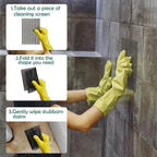 30Pcs Cleaning Screens for Toilets Cleaner Hard Water 5.5 x 4 Inch Flexible Scrubbing Pads for Household Cleaning Scouring Mesh Pad for Remove Grills Carbon Rust Scale(30)