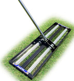Updated Lawn Leveling Rake with Aluminum Rollers, Stainless Steel 30"x10" Levelawn Tool , Heavy-Duty Lawn Leveler with 80" Extended Handle, Yard Leveling Rake Suit for Garden, Golf Lawn, Farm
