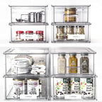 BINO | Stackable Storage Drawers, Large - Clear | THE CRATE COLLECTION | Storage Bins With Drawers | Bathroom Organizers | Under Sink Organizer | Vanity Cabinet Home Organization
