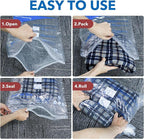 MEIQIHOME Vacuum Storage Bags, Space Saver Sealer Bags for Clothing, Pillows, Comforters, Blankets, Bedding, Travel, 16 Roll Bags, PA+PE Material