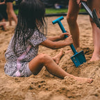 DMOS Nomad Shovel - Lightweight Aluminum Trowel for Camping, Overland, Hunting, & Off-Road Use - Azure - Mini