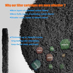 12-Pack 7.25 Inches Large Compost Bin Odor Absorbing Filters, Stick-on Activated Charcoal Deodorizer for Kitchen Trash Cans, Compost Buckets, Countertops and Recycle Bins
