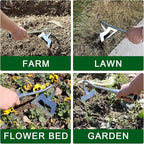 Garden Hoe, Weeding Tool, Full Stainless Steel Hollow Hoe, Heavy Duty,Sharp Hardened Hand Hoe for Gardening, Backyard Weeding, Loosening, Farm Planting