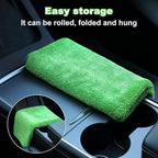 JOYMOOP Microfiber Towels for Cars, 35.4" x 23.6" Car Drying Towel, Green Reusable Car Towel, Quick Drying Car Microfiber Cleaning Cloth for RVs, SUVs, Trucks