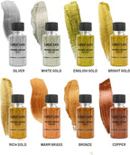 Liquid White Gold Leaf Paint - Alcohol Based Fast Drying White Gold Liquid Leaf, 0.68 fl oz (20 ml)