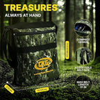 CKG Carbon Metal Detecting Set - Spade Shovel, Hand Shovel Digging Tool, Pouch Bag – Lightweight and Durable Shovels for Digging Treasure Hunting,Set