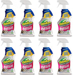 OdoBan Pet Solutions Oxy Stain Remover, Pet Stain Eliminator, Made in the USA, 8-Pack, 32 Ounce Spray Each