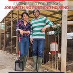 Sand Sifter Shovel - Soil Sifter for Beach, Gardening, Cat Litter, Chicken Coop Scooper and Metal Detecting - Durable Metal Mesh Scoop with Ergonomic Handle Double Grip